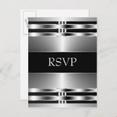 Carte postale Black Silver RSVP (Devant / Derrière)