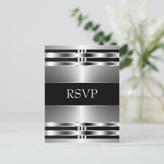 Carte postale Black Silver RSVP (Debout devant)
