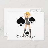 Carte Postale Black Spades Blonde Queen Thunder_Cove (Devant / Derrière)