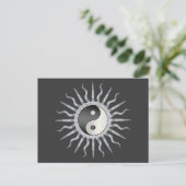 Carte Postale Black Starburst Yin Yang (Debout devant)