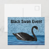 Carte Postale Black Swan, événement (Devant / Derrière)