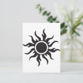 Carte Postale Black Tribal Sun (Debout devant)