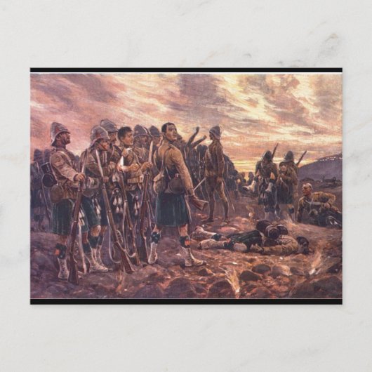 Carte Postale Black Watch à Magersfontein (Devant)