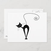 Carte Postale Black Whimsy Kitty 3 (Devant / Derrière)