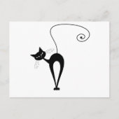 Carte Postale Black Whimsy Kitty 3 (Devant)