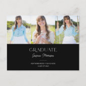 Carte Postale Black & White 2023 Graduate Multi Photo Graduation (Devant)