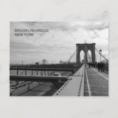 Carte Postale Black White Brooklyn Bridge - NY New York nr 1 (Devant)
