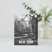 Carte Postale Black White Central Park New York (Debout devant)