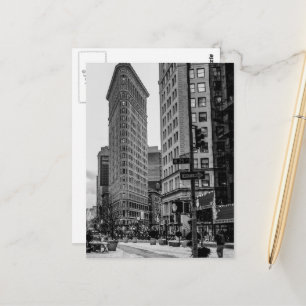 Carte Postale Black & White Flatiron Building Photo in NYC