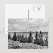 Carte Postale Black & White Mackinac Island, Michigan Shoreline (Devant / Derrière)