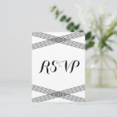 Carte Postale Black White Modern Deco Response (Debout devant)