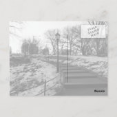 Carte Postale Black White NY Central Park (Dos)