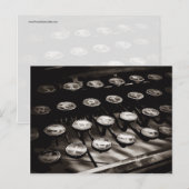 Carte Postale Black White Old Antique (Devant / Derrière)