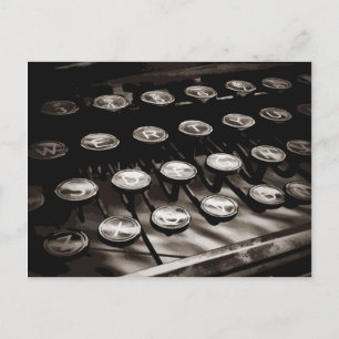 Carte Postale Black White Old Antique