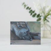 Carte postale Black Wolf Art (Debout devant)