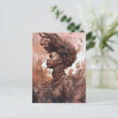 Carte Postale Black Woman Surreal Science Fiction Art (Debout devant)