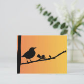 Carte Postale Blackbird Silhouette (Debout devant)