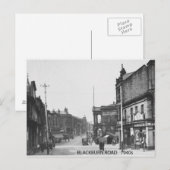 Carte Postale Blackburn Road, Accrington, Lancashire, années 194 (Devant / Derrière)