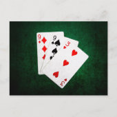 Carte Postale Blackjack 21 point - Neuf, Neuf, Trois (Devant)