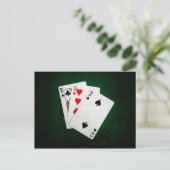 Carte Postale Blackjack 21 point - Roi, Neuf, Deux (Debout devant)