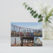 Carte Postale Blackpool 4 images (Debout devant)