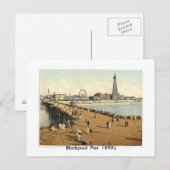 Carte Postale Blackpool Pier 1890 (Devant / Derrière)