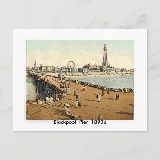 Carte Postale Blackpool Pier 1890 (Devant)
