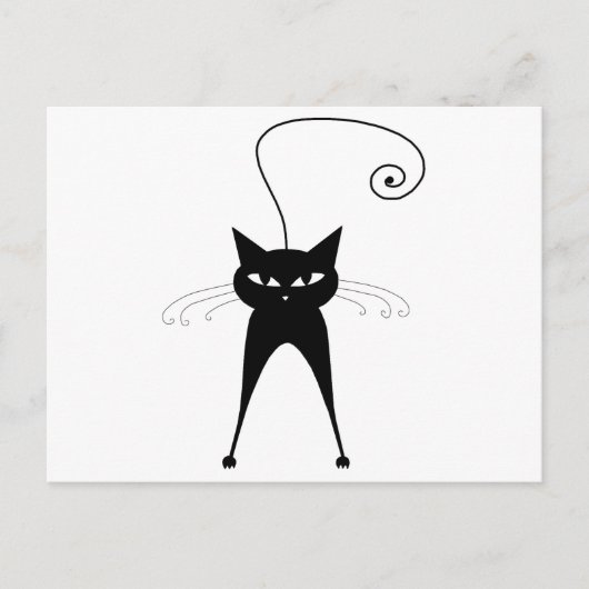 Carte Postale Blacksy Kitty 6 (Devant)