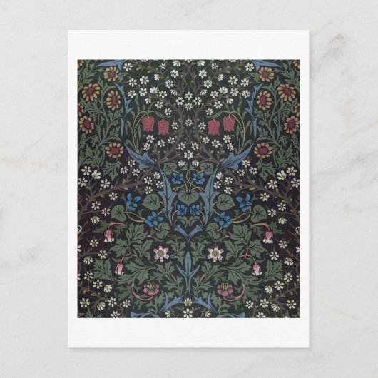 Carte Postale 'Blackthorn' wallpaper design, 1892 (Devant)