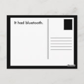 Carte Postale blague bluetooth du dentiste (Dos)