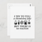 Carte Postale Blague de chimie (Devant / Derrière)