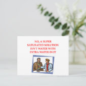 Carte Postale blague de chimie (Debout devant)