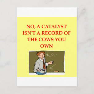 Carte Postale blague de chimie