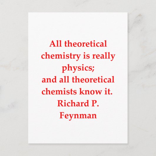 Carte Postale blague de chimie (Devant)