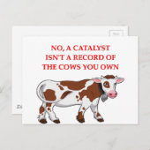 Carte Postale blague de chimie (Devant / Derrière)