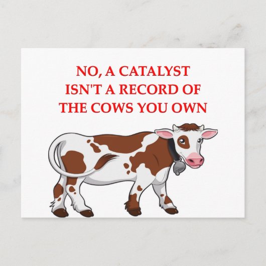 Carte Postale blague de chimie (Devant)