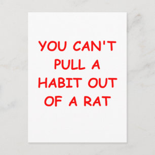 Carte Postale blague de divorce RAT