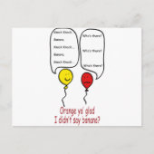 Carte Postale Blague de frappe idiot (Devant)