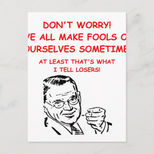 Carte Postale blague de jeu et de sport (Devant)