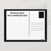 Carte Postale blague de nez optométriste (Dos)