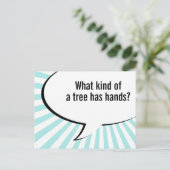 Carte Postale blague de palmier de flore (Debout devant)