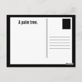 Carte Postale blague de palmier de flore (Dos)