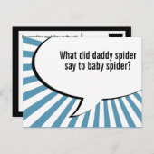 Carte Postale blague de papa spider (Devant / Derrière)