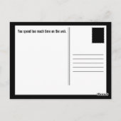 Carte Postale blague de papa spider (Dos)