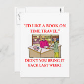 Carte Postale blague de physique (Devant / Derrière)