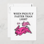 Carte Postale blague de physique drôle (Devant / Derrière)