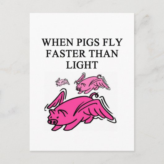 Carte Postale blague de physique drôle (Devant)