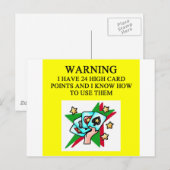 Carte Postale blague de pont en double (Devant / Derrière)