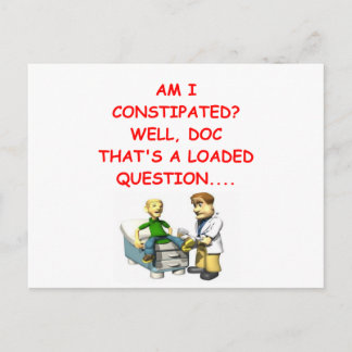 Carte Postale blague de proctologie