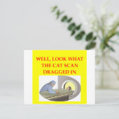 Carte Postale blague de radiologie (Debout devant)